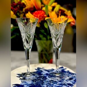 Waterford  CRYSTAL MILLENNIUM Collection FLUTES New!